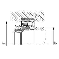 ���{(di��o)�����S�� 2212-K-2RS-TVH-C3, ����(j��) DIN 630 ��(bi��o)��(zh��n)����Ҫ�ߴ�, �F�ף��F�� 1:12���ɂ�(c��)���ܷ�